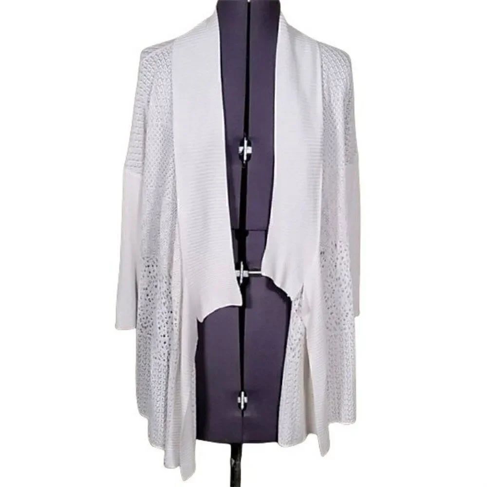 NWOT Eileen Fisher Lightweight Knit Open Front Cardigan Sz S